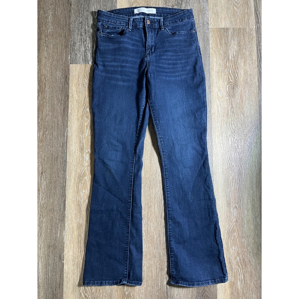 Signature by Levi Strauss Mens Mid Rise Bootcut Jeans Dark Wash 8M 29x32